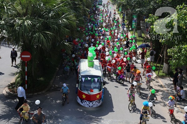 Quốc tế thiếu nhi: 500 trẻ em Thủ đô đạp xe vì biển đảo quê hương 9